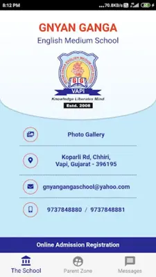 Gnyan Ganga School android App screenshot 1